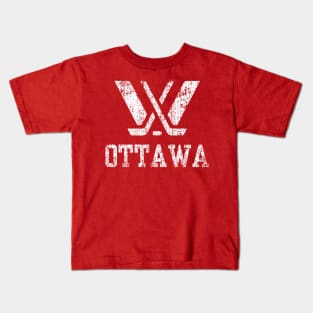 Distressed Ottawa PWHL Kids T-Shirt